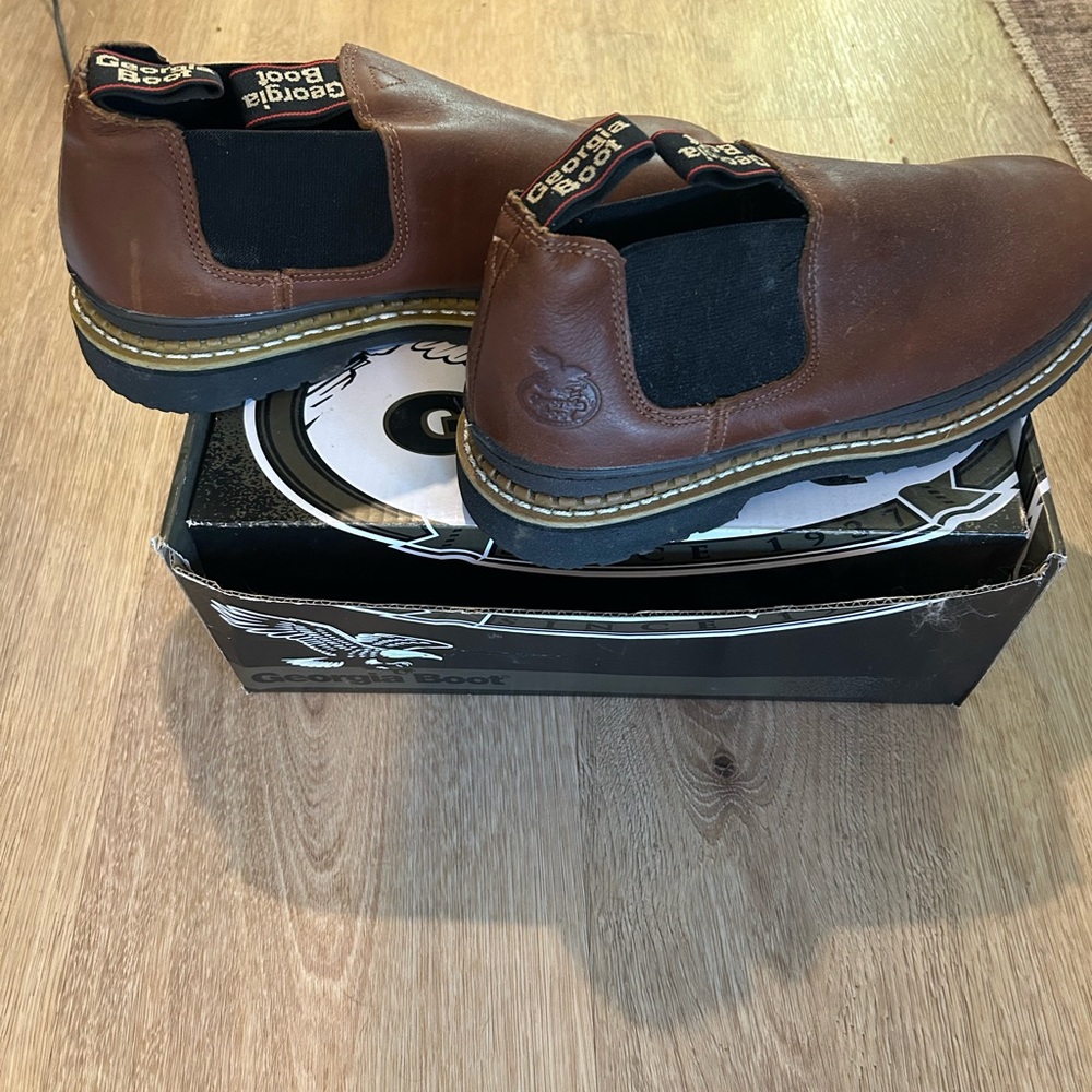 Georgia Boot Men's Tan and Black Revamp Boots